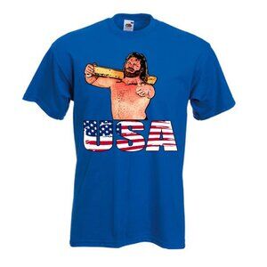 Hacksaw Jim Duggan USA Graphic Tee Unisex WWE WWF Old School Wrestling TShirt 51
